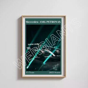 Mercedes-AMG PETRONAS F1 Team 2025 Season Print 11x17